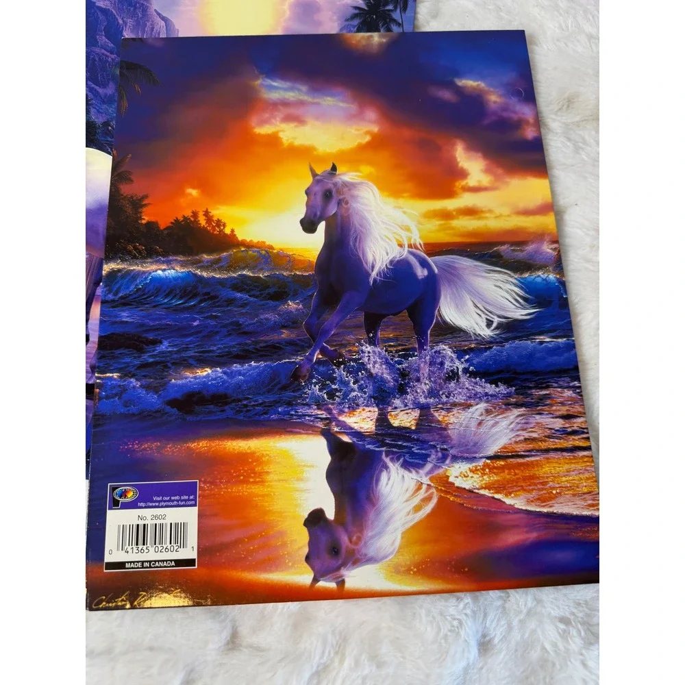 Christian Riese Lassen White Horse Sea Art Folders Set of 2